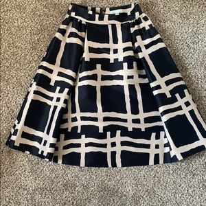 Madison Avenue Painterly Plaid Julien Skirt